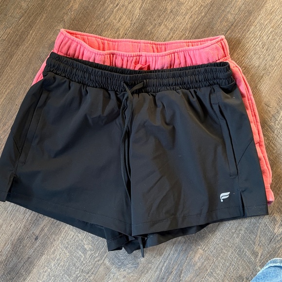Nike Pink and Fabletics Black Women's Shorts Set - Picture 4 of 4
